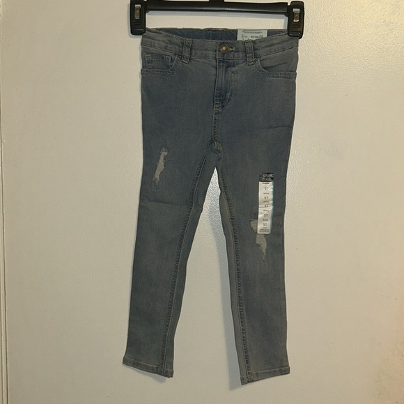 Okie Dokie Light Toddler Girls Adjustable Waistband Leg Skinny Fit Jean Size 5T - Picture 1 of 14